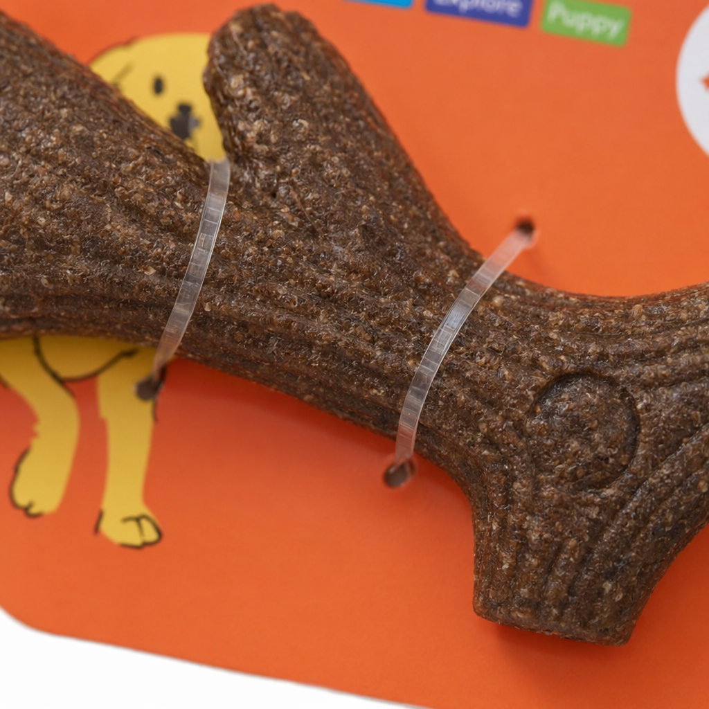 Imprinted Antler small enticing pet toy, durable, tooth-cleaning, suitable for dogs, with added rice material, safe to chew Application Scenario
