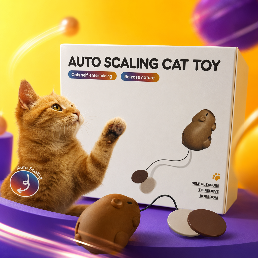 自动滚动逗猫卡皮巴拉猫玩具猫咪互动益智逗猫玩具 Specification image