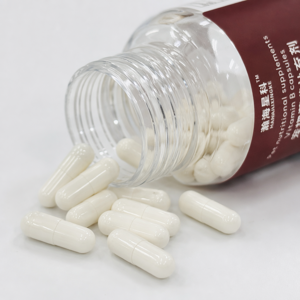 Hanhai Xingke Transparent Bottle Pet Nutritional Supplement Vitamin B Complex Capsules 40 Capsules Application Scenario