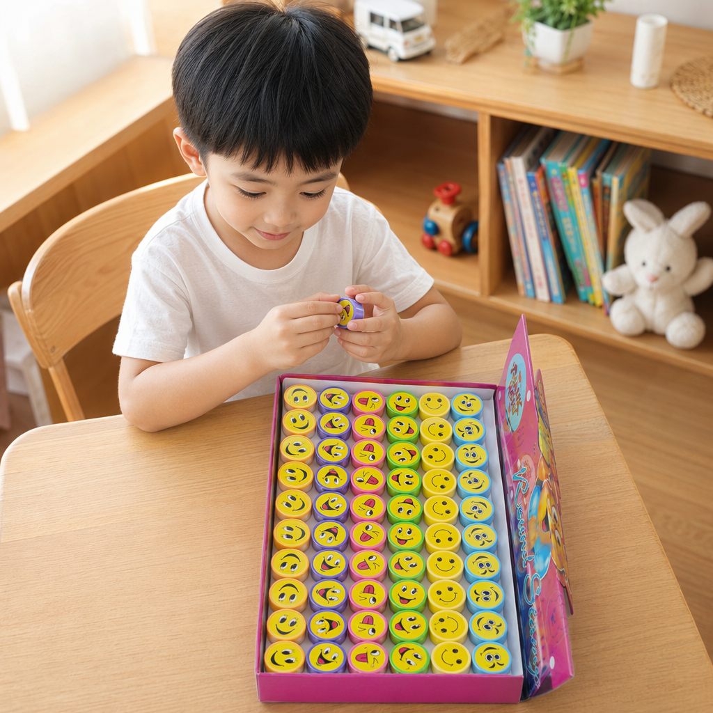 Colorful smiling face stickers, children's DIY decorative stickers, creative and fun details Picture
