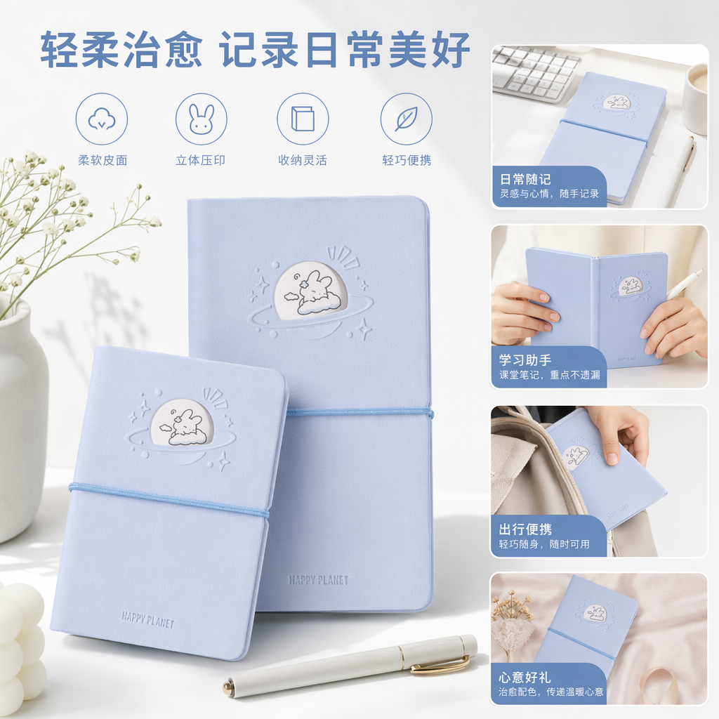 浅蓝色笔记本电脑键盘保护膜防尘防水适配多品牌