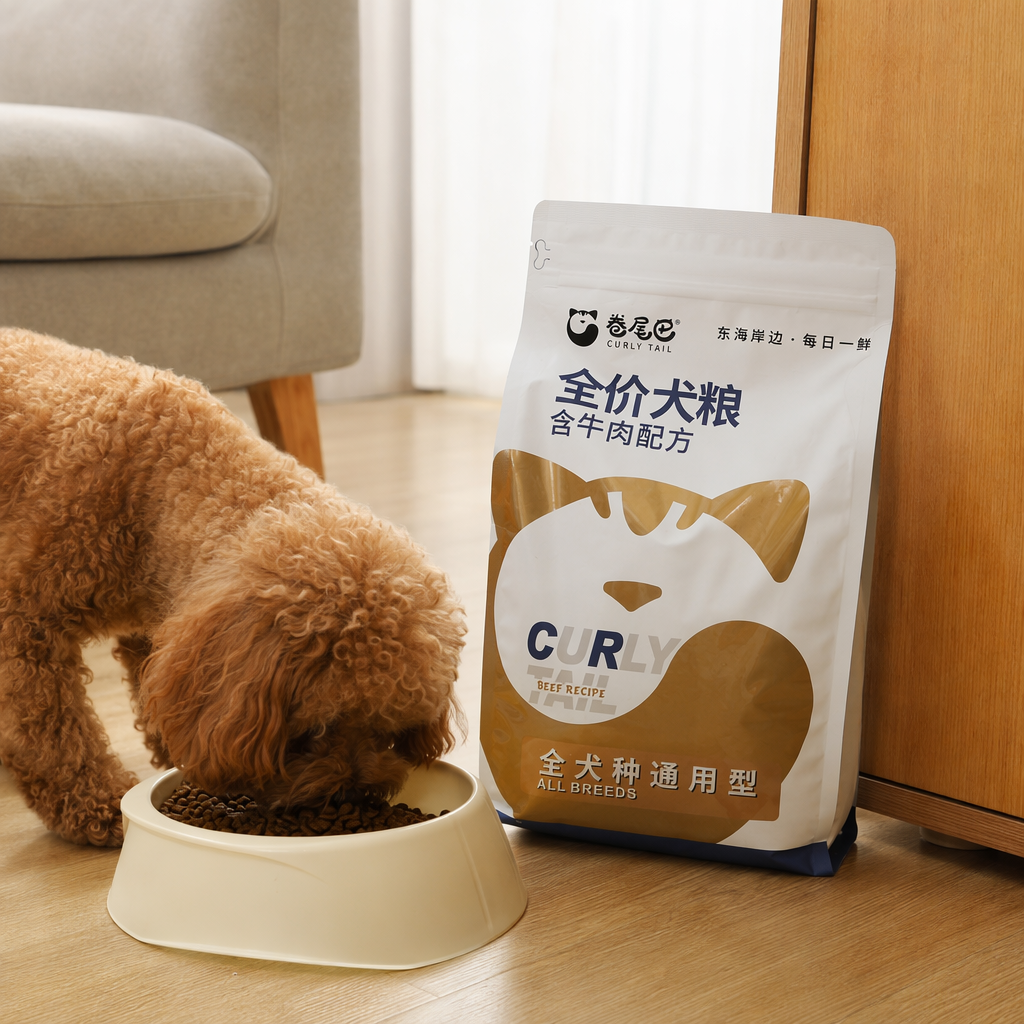 Curly Tail full-price dog food beef formula 1.5kg per bag details Picture