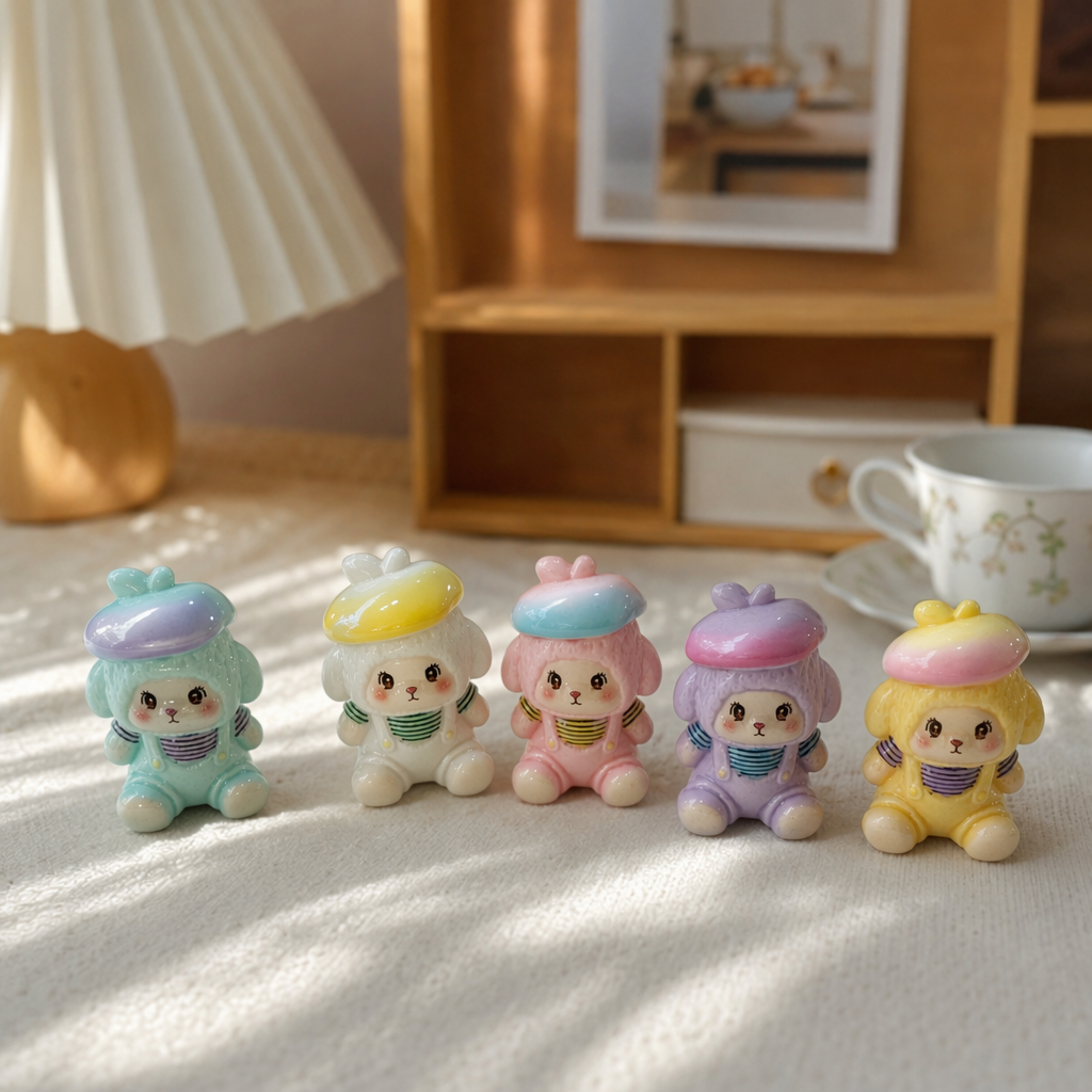 Colorful plush sheep dolls, cute and soft children's throw pillows, are great gifts details Picture