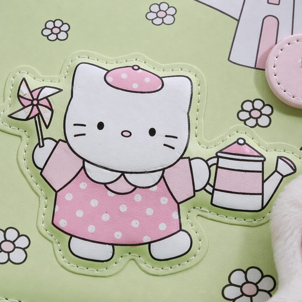 Hello Kitty pink series windmill cat star flower notebook cover water bottle pattern Application Scenario