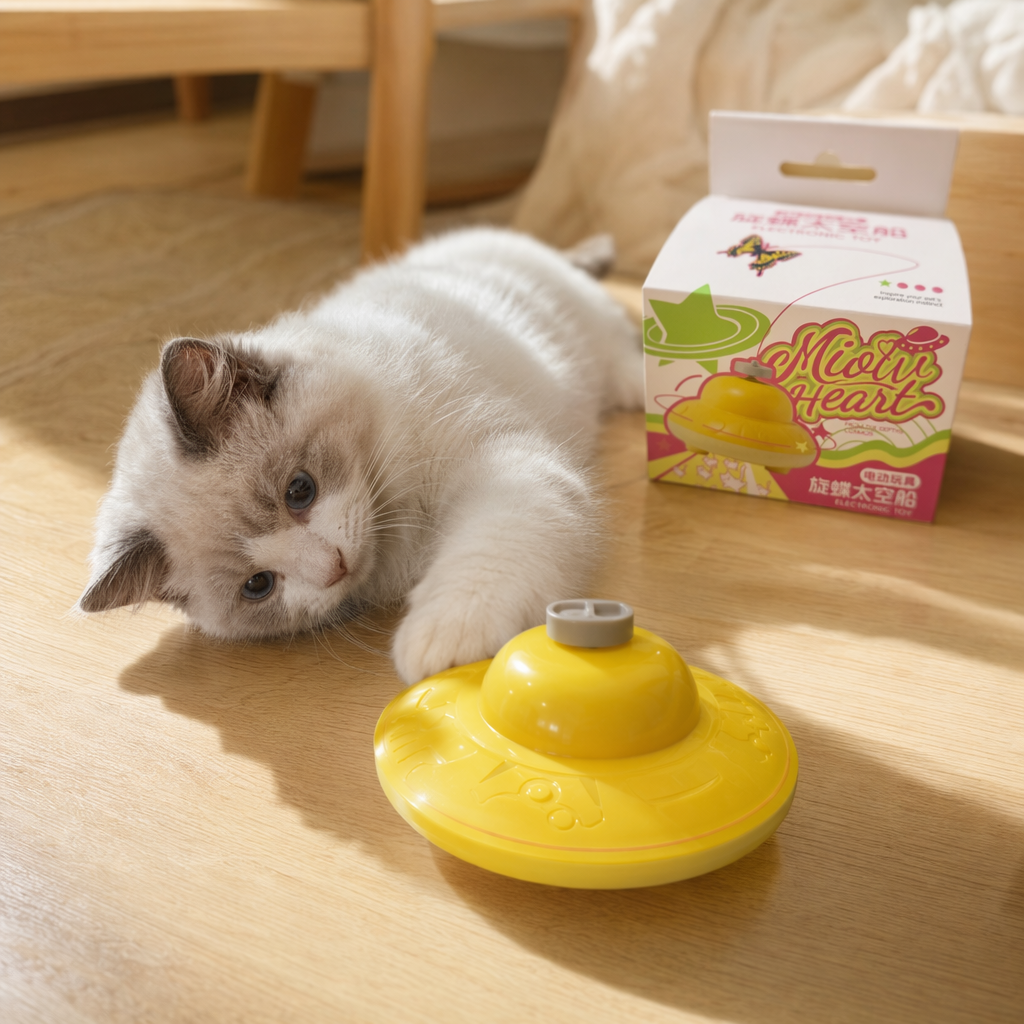 Butterfly Spaceship Cat toy, pet supplies for cats and dogs details Picture