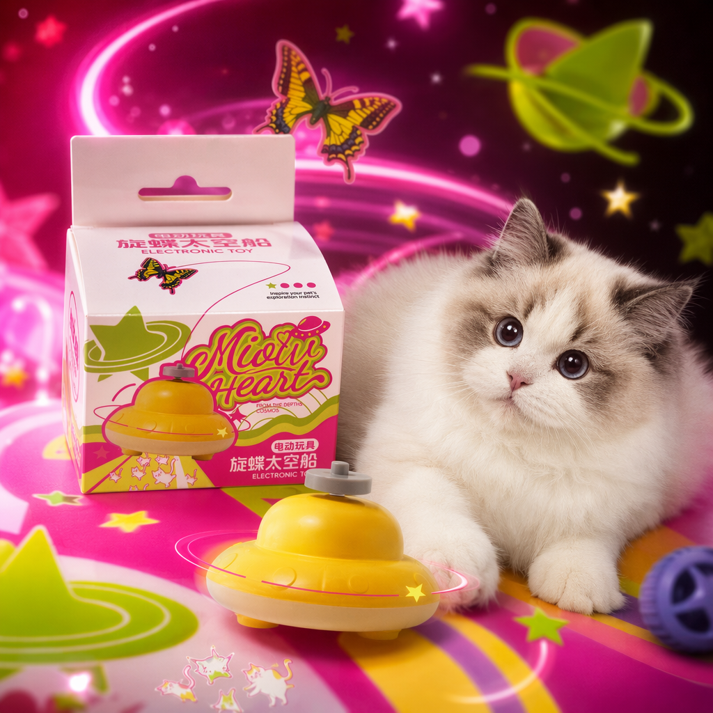Butterfly Spaceship Cat toy, pet supplies for cats and dogs Specification image