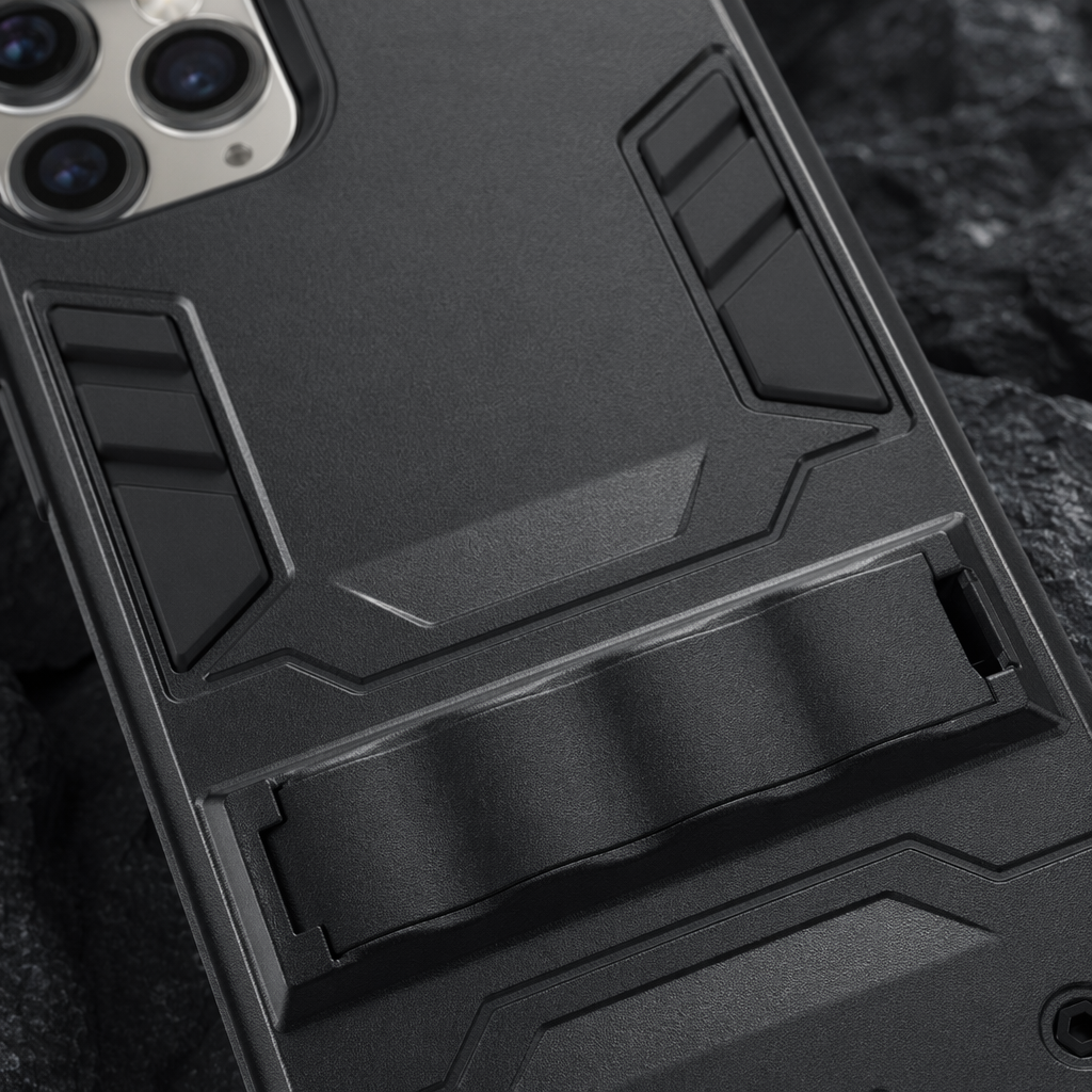 Black phone case, light and scratch-resistant, fully wrapped with TPU, compatible with Apple, Huawei and Xiaomi Application Scenario