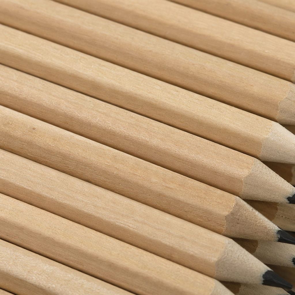 Light-colored wooden pencils, natural wood sketching, drawing and writing stationery Application Scenario