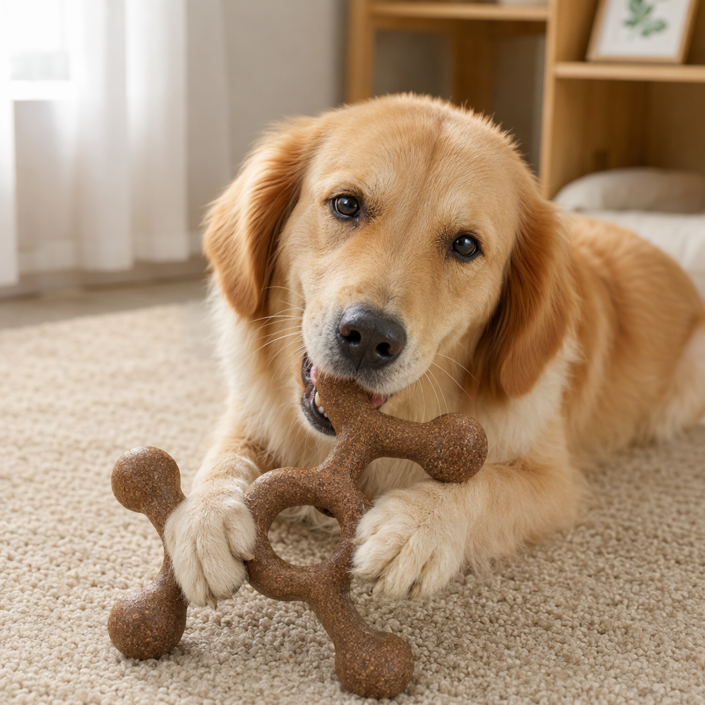 Molecular formula, food-inducing shape, pet gnawing toy, durable teeth grinding, teeth cleaning, special for dogs, with added rice material, safe to gnaw details Picture