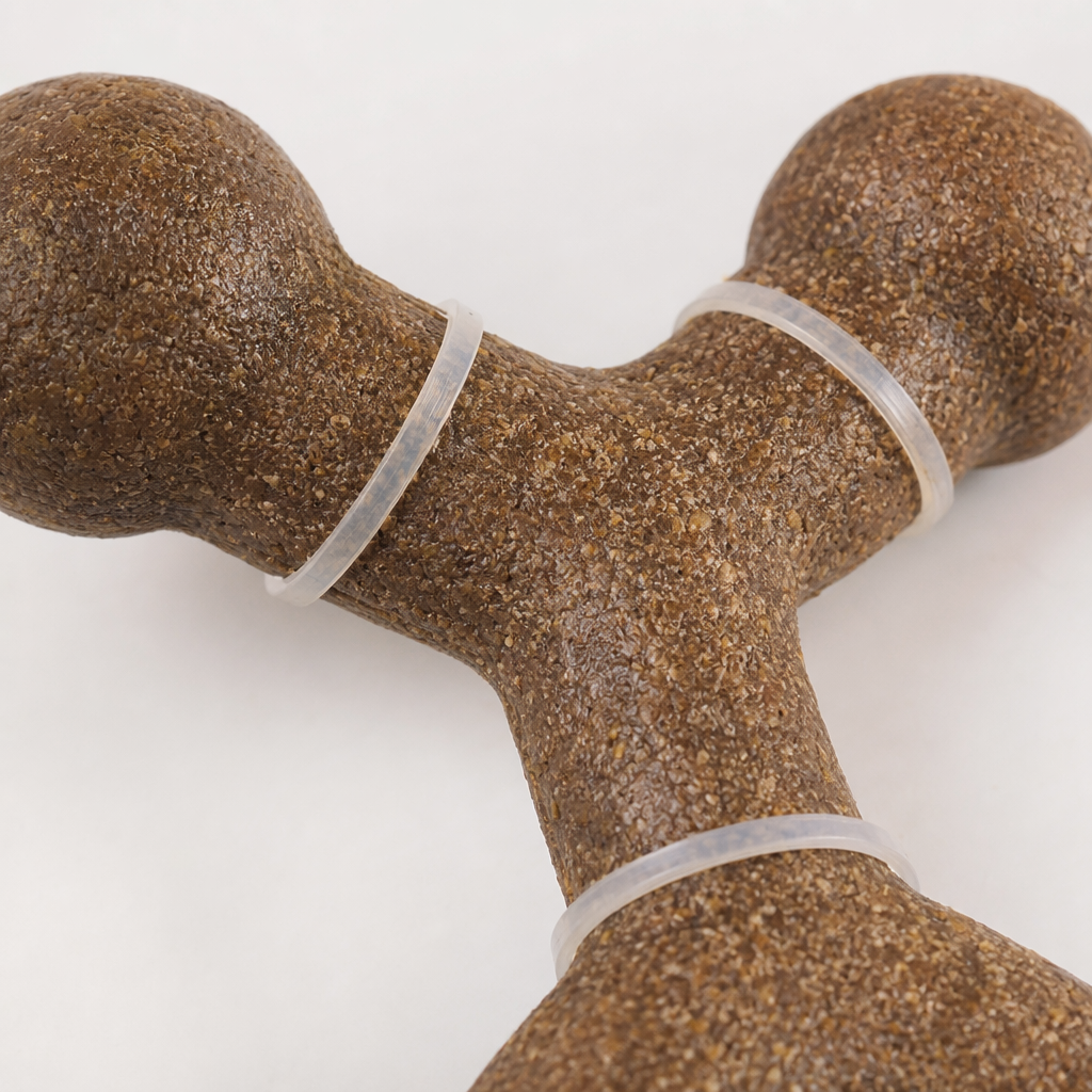 Molecular formula, food-inducing shape, pet gnawing toy, durable teeth grinding, teeth cleaning, special for dogs, with added rice material, safe to gnaw Application Scenario