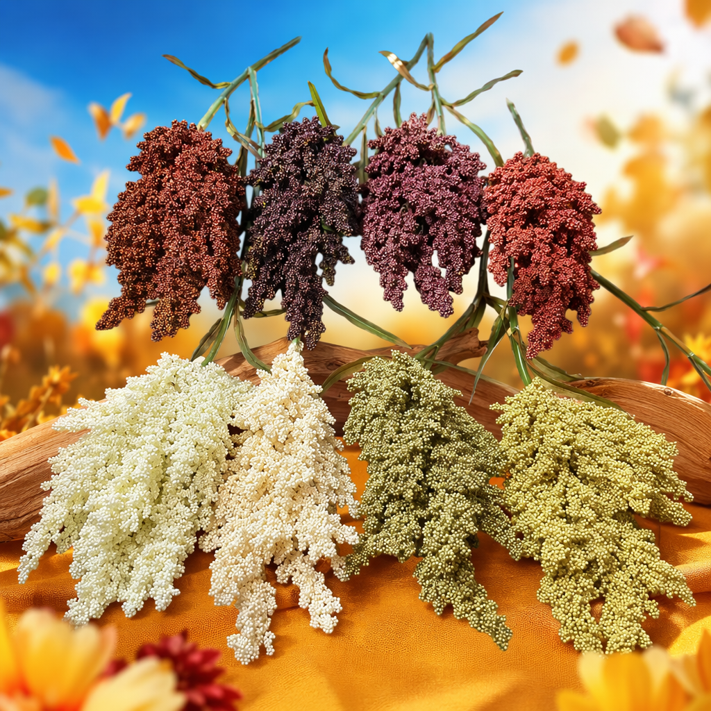 Colorful tassel-shaped flower bouquets and artificial flowers are decorative items for the living room and bedroom Specification image