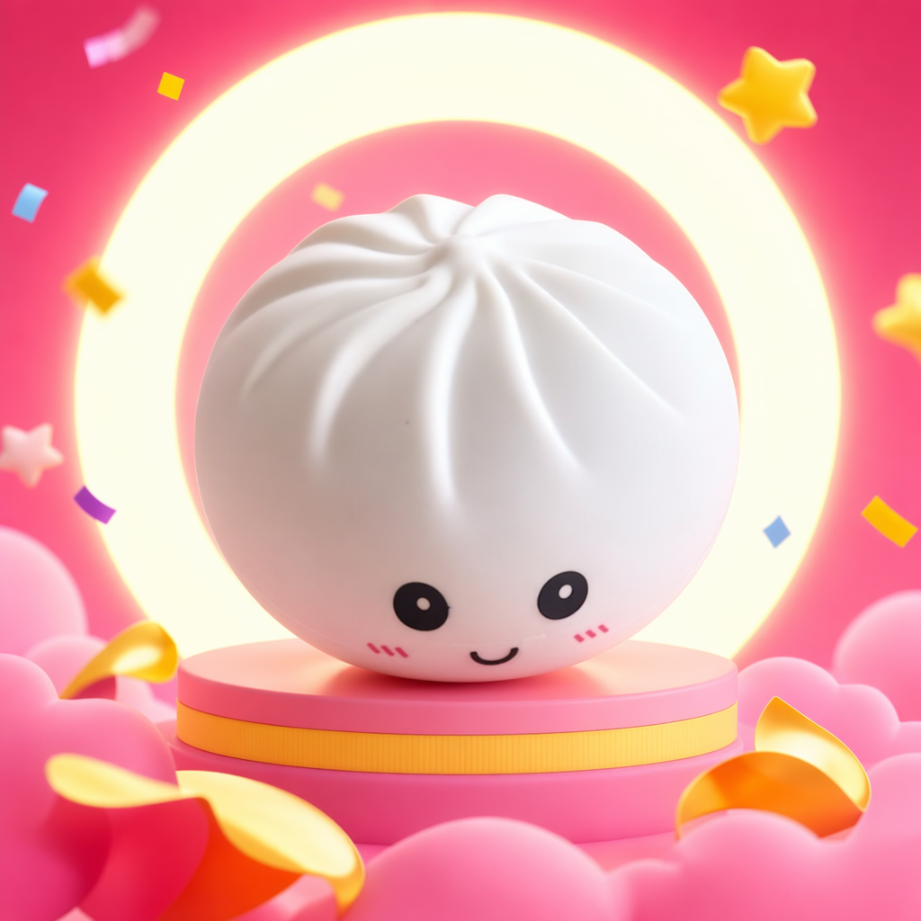白色包子造型灯细节图