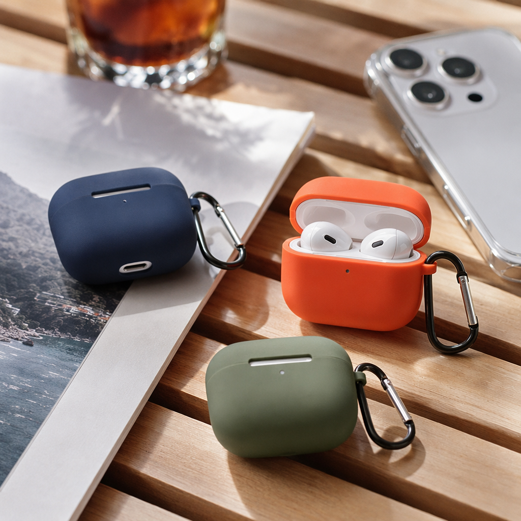 Colorful AirPods Pro3 earphone cases with buckles, suitable for Apple wireless earphone cases details Picture