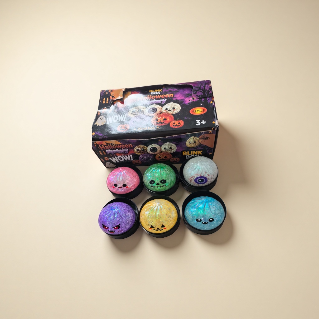 Colorful glittering pumpkin-shaped toy balls, festive party decorations, children's educational hand-thrown balls Specification image