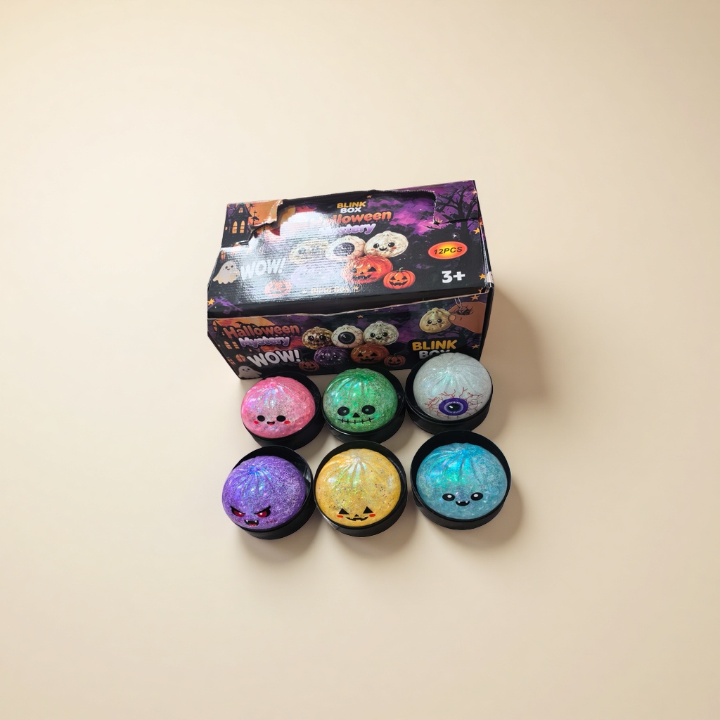 Colorful glittering pumpkin-shaped toy balls, festive party decorations, children's educational hand-thrown balls details Picture