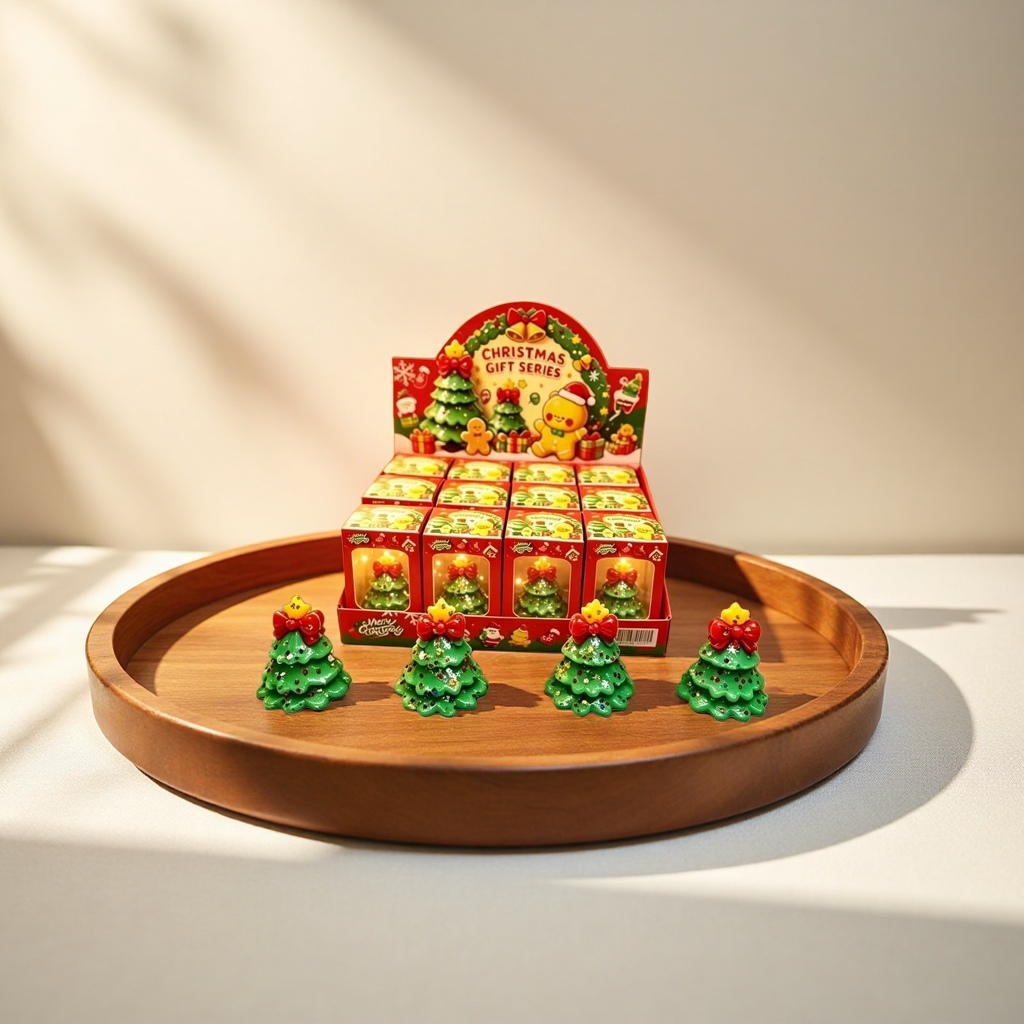 绿色圣诞树摆件 仿真松枝桌面装饰节日家居饰品 Specification image