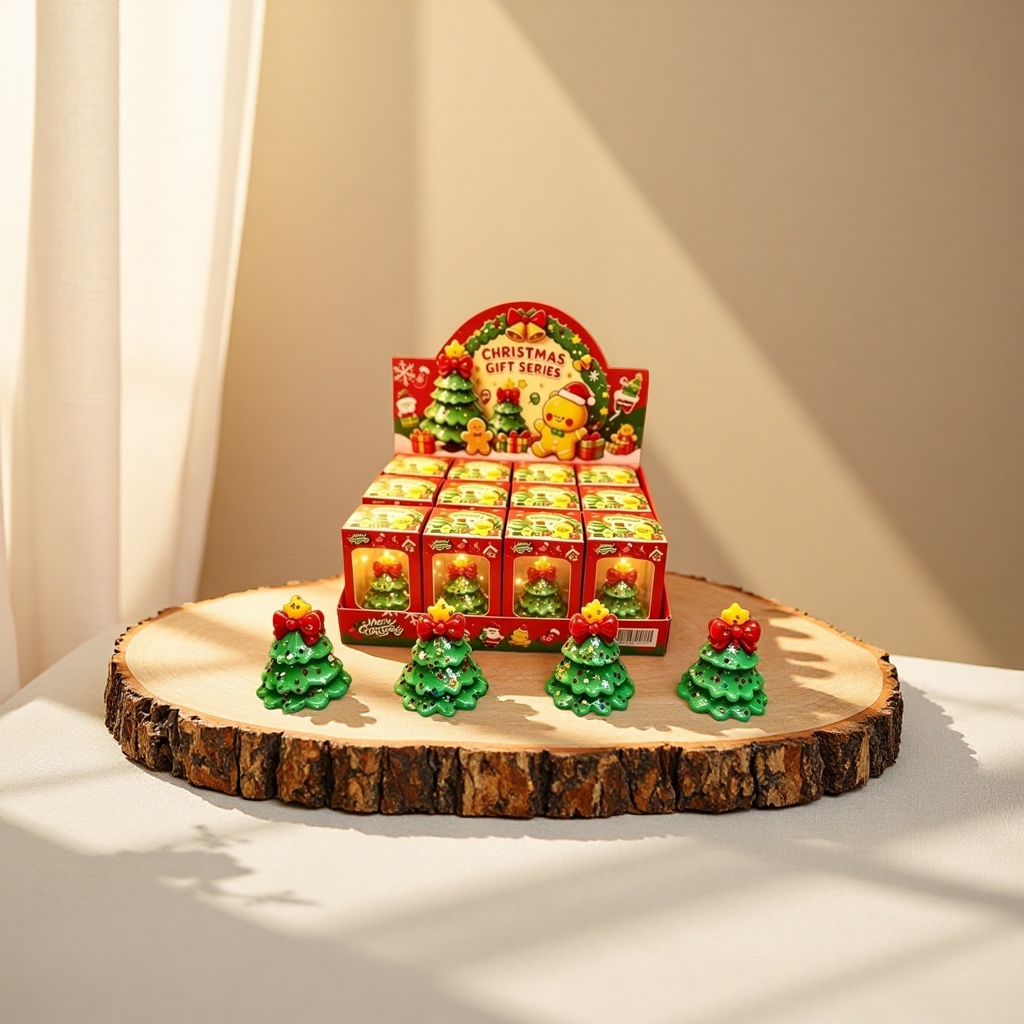 绿色圣诞树摆件 仿真松枝桌面装饰节日家居饰品