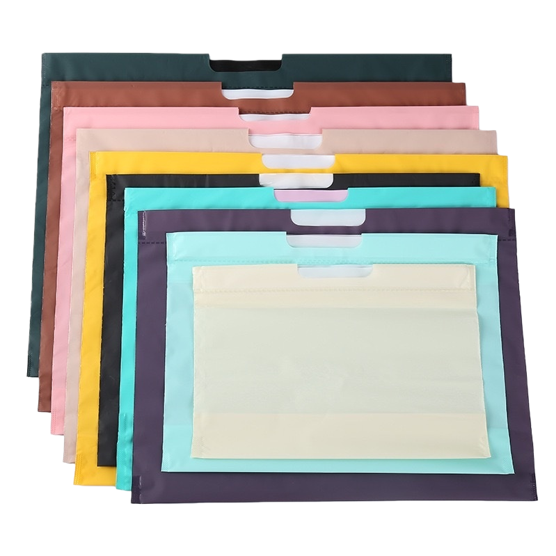 Colorful file bags, A4 thickened waterproof office storage bags, available in multiple colors Item Picture