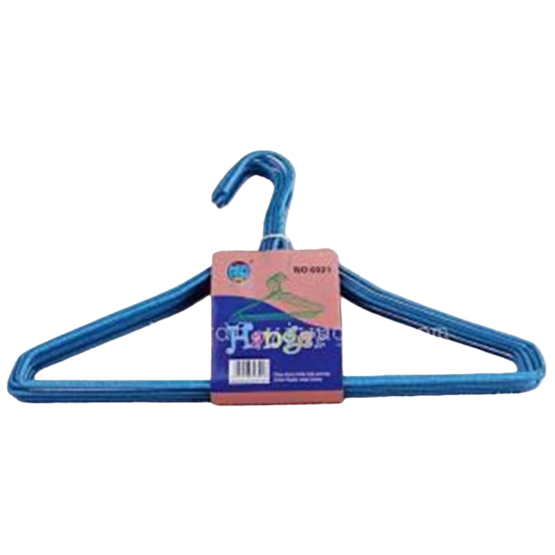 Blue thickened anti-slip clothes hanger, a multi-functional household hanging clothes hanger Item Picture