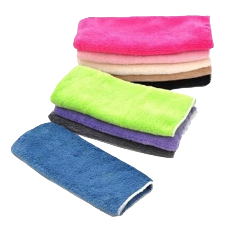Colorful towels and rags absorb water and dry quickly. They are multi-functional for kitchen and household cleaning and wiping Item Picture