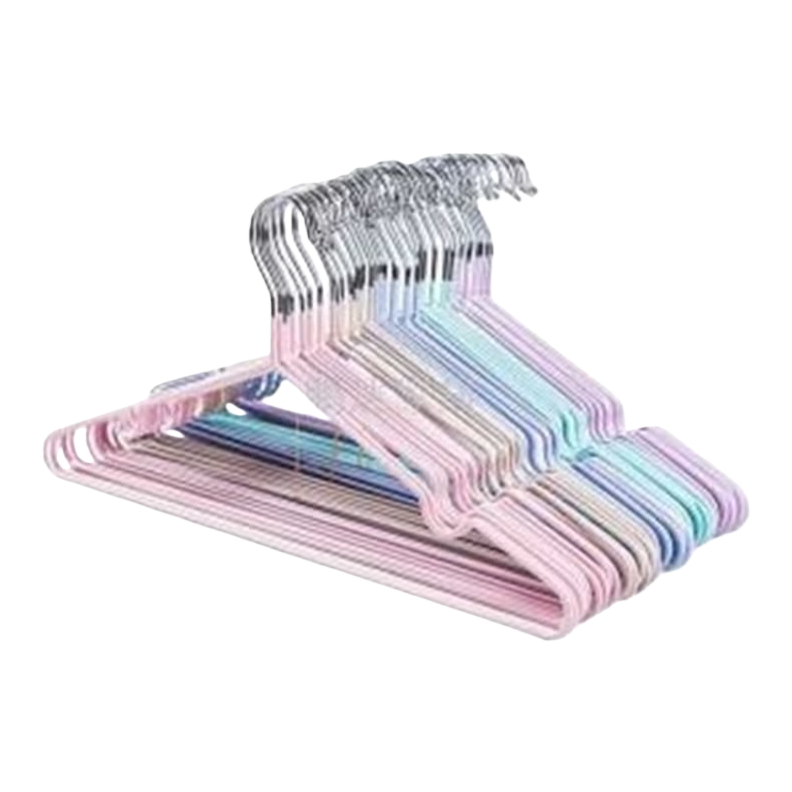 Colorful coat hangers, home anti-slip multi-functional plastic coat hangers, simple Nordic style Item Picture