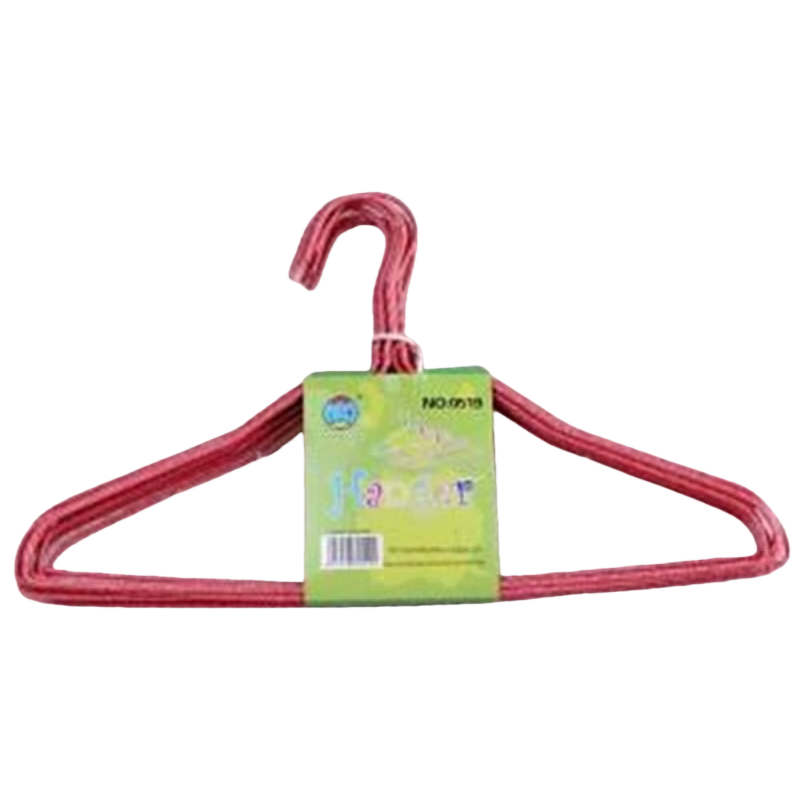 Red plastic clothes hanger, household anti-slip thickened multi-functional hanging clothes hanger Item Picture