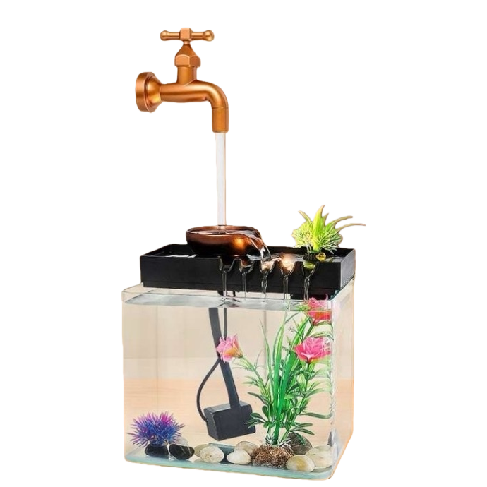 Living room, home, office, desktop, small fountain, wealth and prosperity, flowing water ornaments, landscape decorations, craft gifts, ornaments and decorations Item Picture