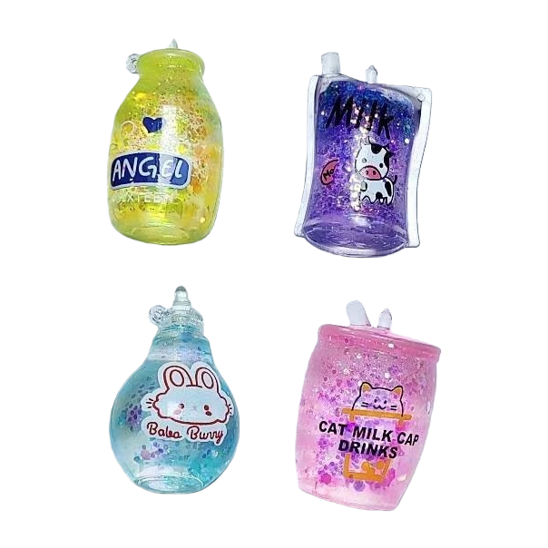 Colorful glitter drink-shaped pendants, creative DIY decorative accessories, fashionable and trendy small items Item Picture