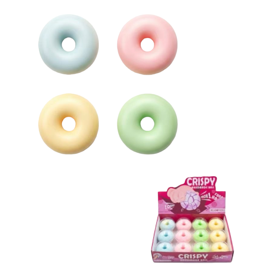 Colorful donut-shaped snacks are cute and cartoonish sweet casual treats Item Picture