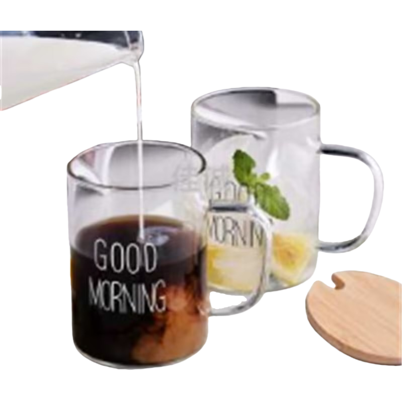 透明玻璃杯饮品专用高硼硅耐热家用简约水杯 Item Picture