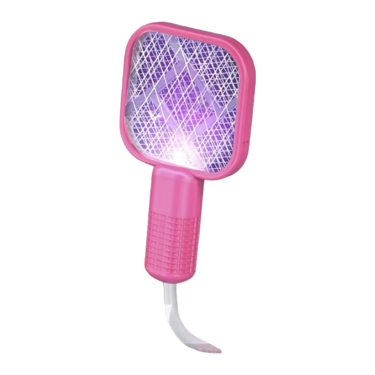 Pink electric mosquito swatter, household mosquito killer lamp, rechargeable high-efficiency silent mosquito killer Item Picture