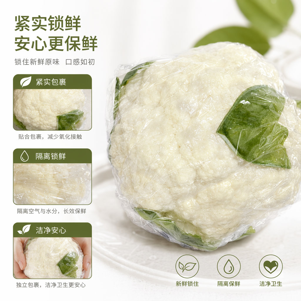白色花椰菜 新鲜有机蔬菜 冷链直达 家庭装