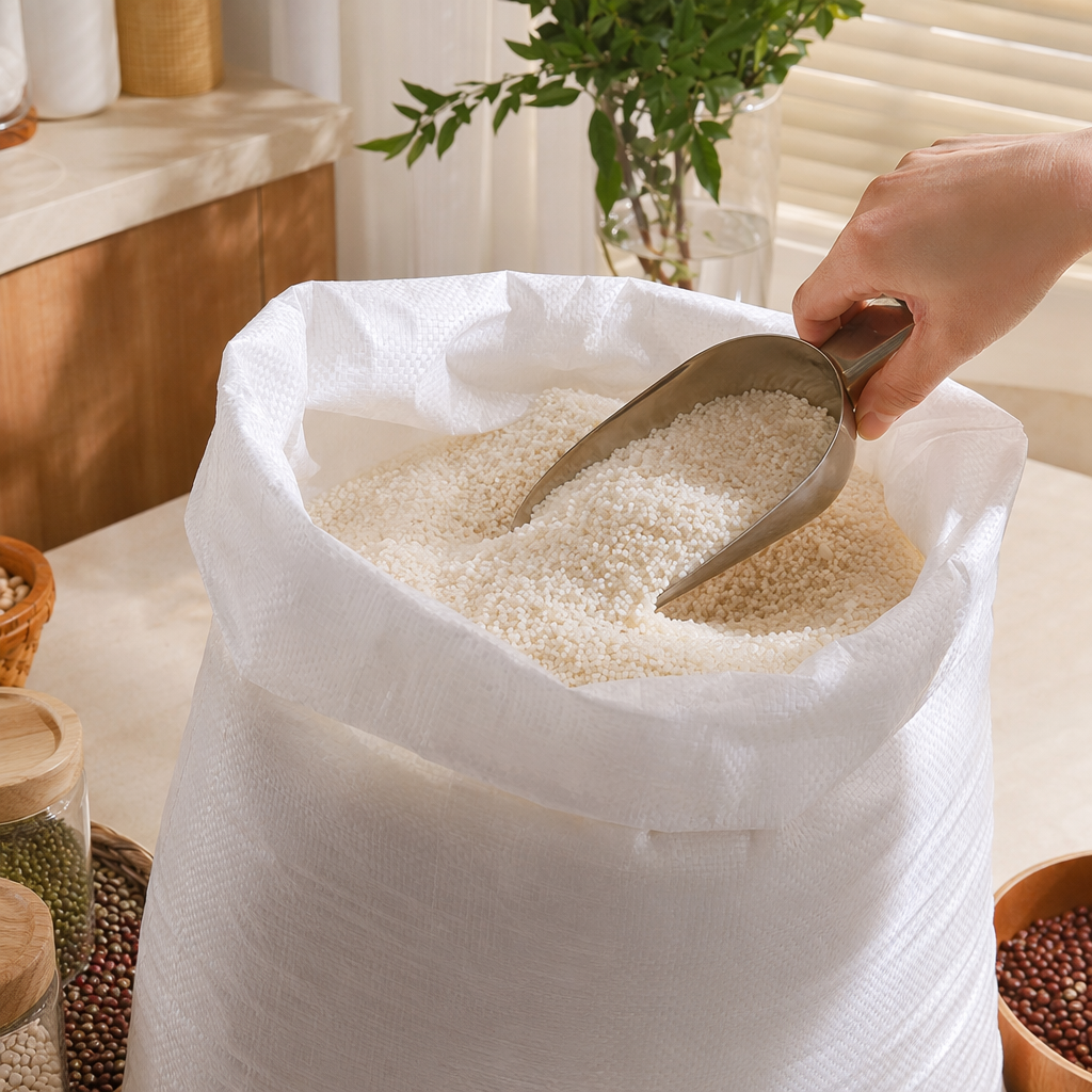 White plastic granules, food-grade PE polyethylene raw material, 1kg vacuum packaging details Picture