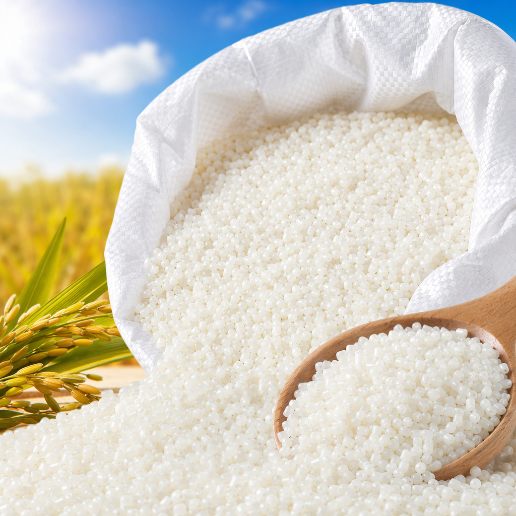White plastic granules, food-grade PE polyethylene raw material, 1kg vacuum packaging Specification image