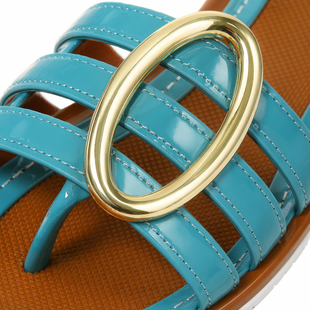 Colorful sandal women's summer new fashionable, versatile, anti-slip soft-soled casual beach shoes Application Scenario