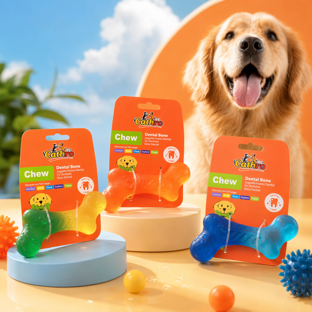 Colorful little Z bone-shaped pet toys, specially designed for biting, teething and interactive dogs