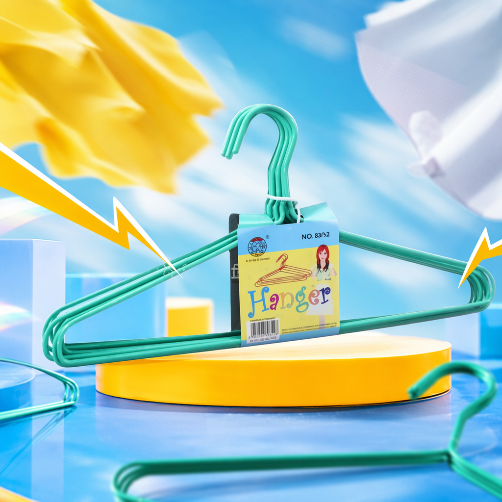 Green anti-slip hanger, thickened load-bearing household storage and organization hanger Specification image
