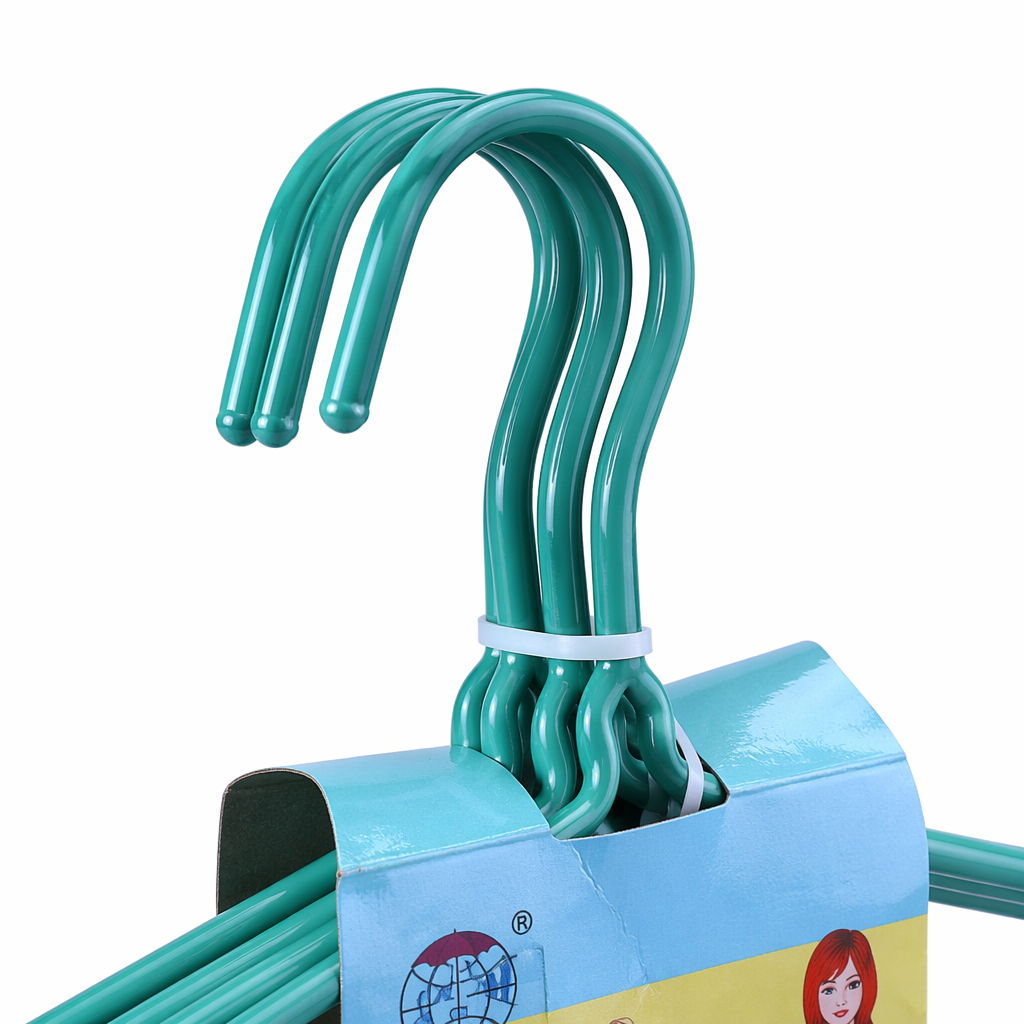 Green anti-slip hanger, thickened load-bearing household storage and organization hanger Application Scenario