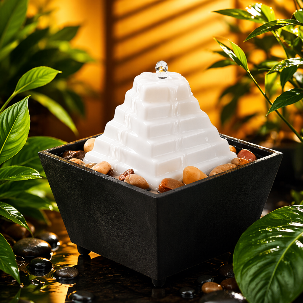 Living room, home, office, desktop, small fountain, money-making flowing water, decorative items, landscape ornaments, craft gifts Specification image