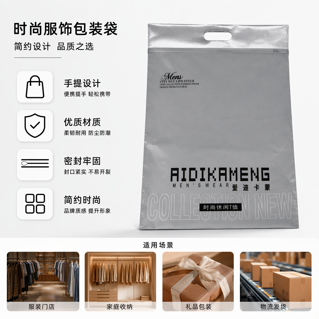 银色塑料袋加厚防潮密封保鲜袋家用收纳袋