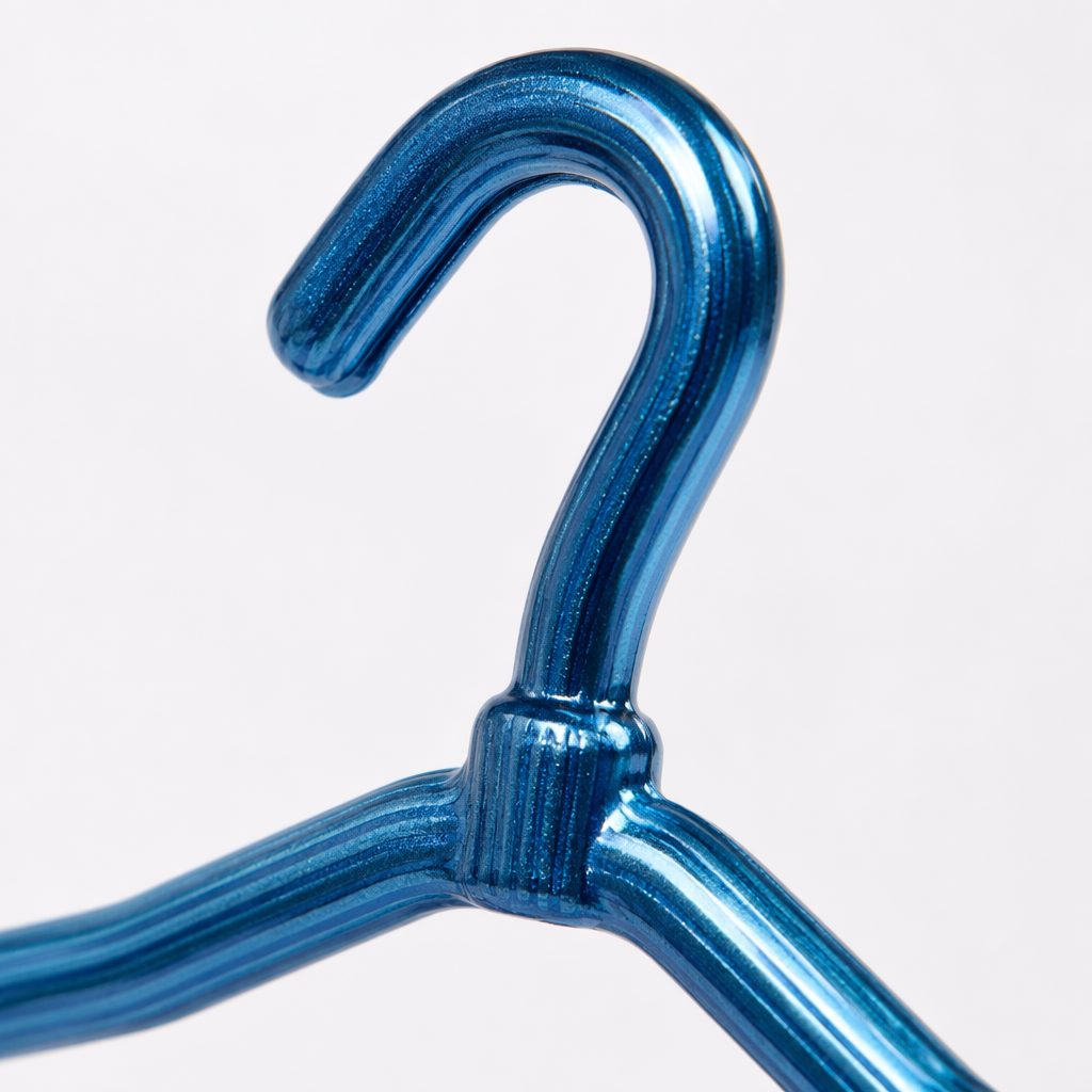 Blue thickened anti-slip clothes hanger, a multi-functional household hanging clothes hanger Application Scenario