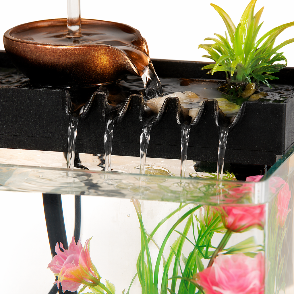 Living room, home, office, desktop, small fountain, wealth and prosperity, flowing water ornaments, landscape decorations, craft gifts, ornaments and decorations Application Scenario