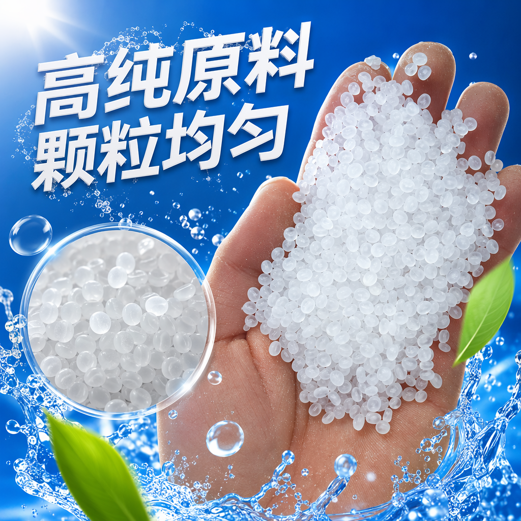 White granular plastic particles, industrial-grade PP polypropylene raw material, 25kg bags Specification image