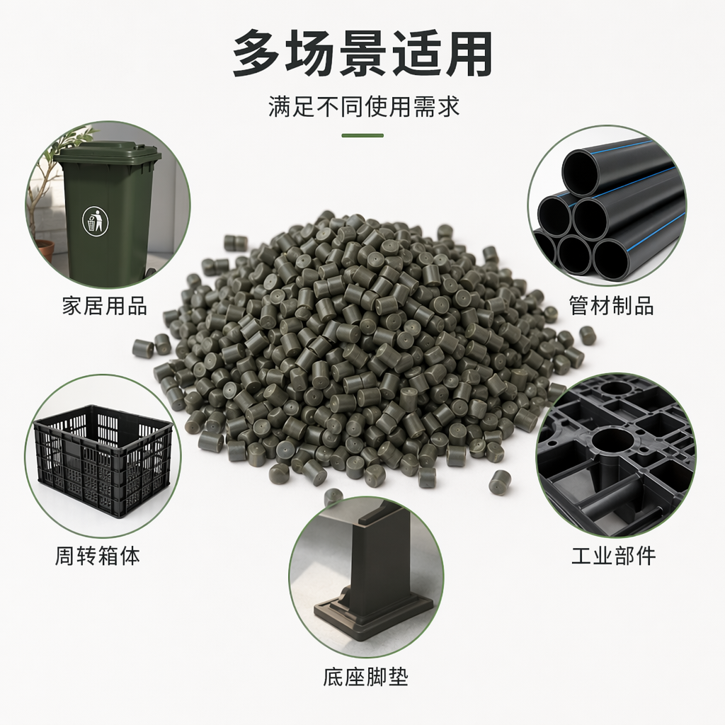 Grey granular plastic particles, industrial-grade PP polypropylene raw material, 25kg per bag