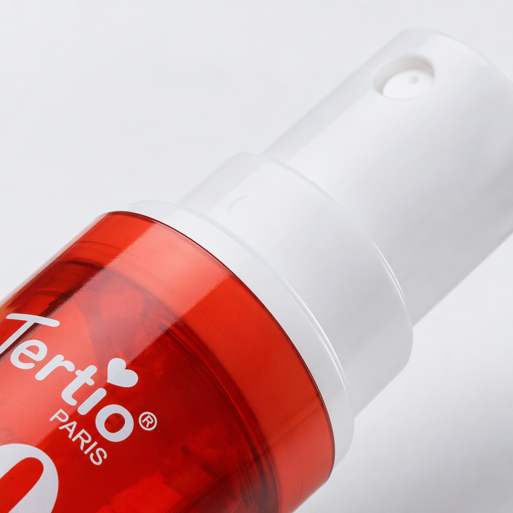 Tertio PARIS 40 DESIRE DUSK Premium Perfume spray, red bottle, white cap Application Scenario