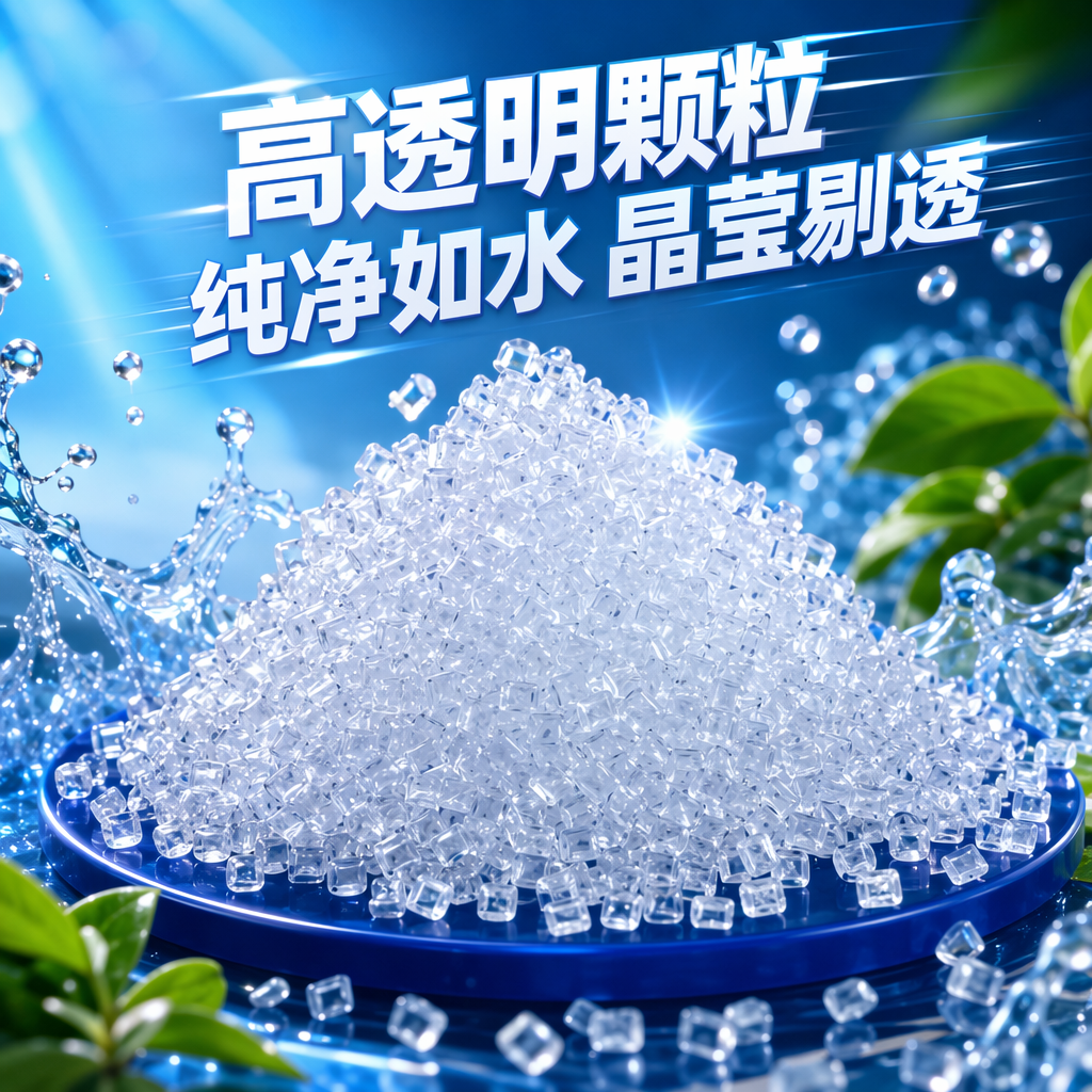 Transparent plastic granules, industrial-grade PPPE material granular raw material, 500g Specification image