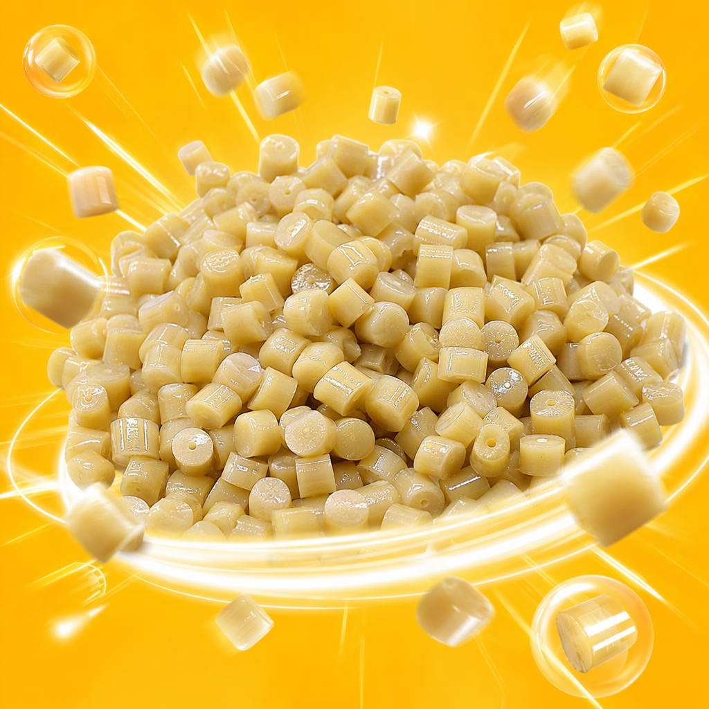 Light yellow plastic granules, industrial-grade general-purpose PP polypropylene raw material, 25kg Specification image