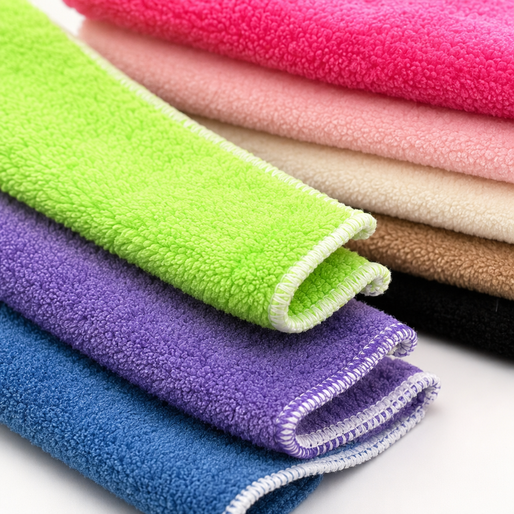 Colorful towels and rags absorb water and dry quickly. They are multi-functional for kitchen and household cleaning and wiping Application Scenario