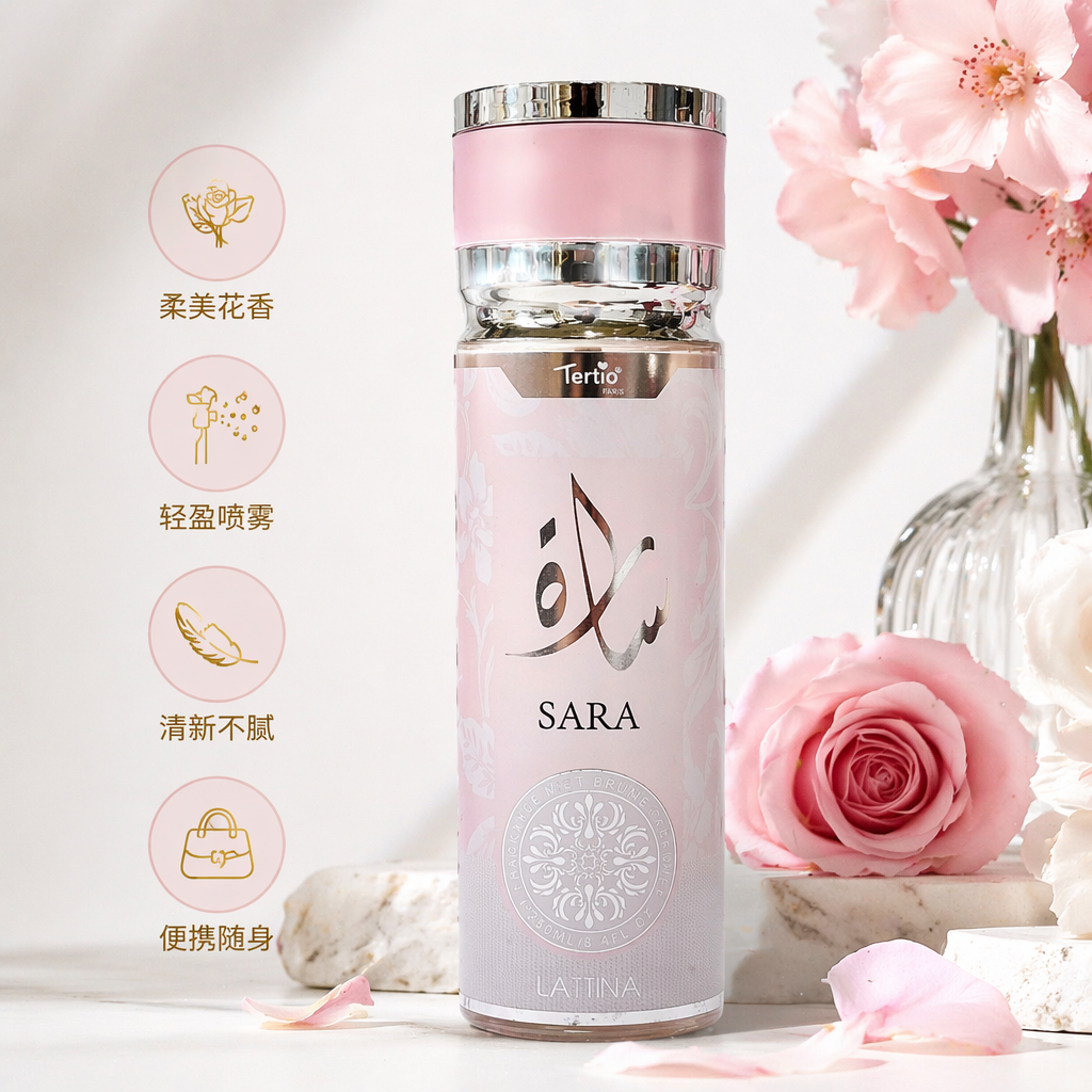 Pink bottle body perfume bottle, glass frosted spray household aromatherapy empty bottle, refill