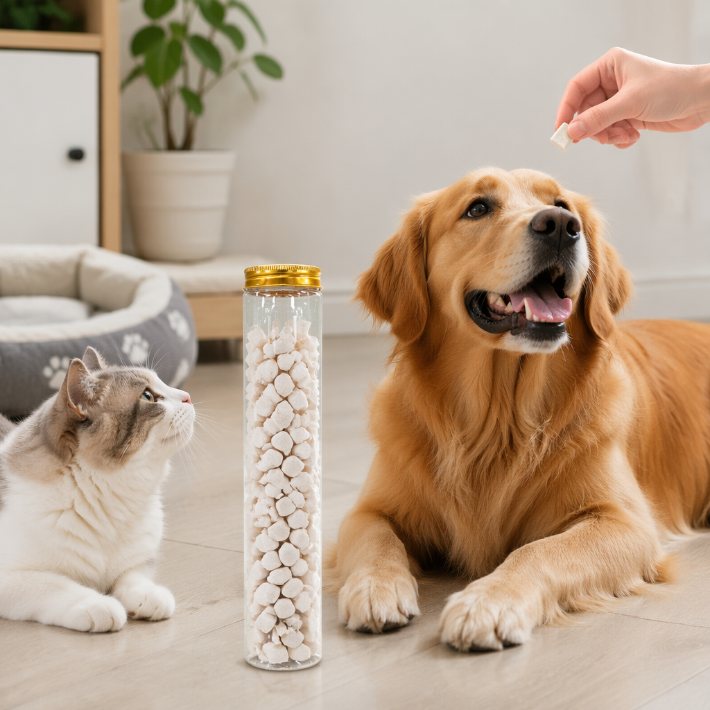 Pet dry food, snacks, chicken pieces, freeze-dried canned cat and dog food, balanced nutrition details Picture